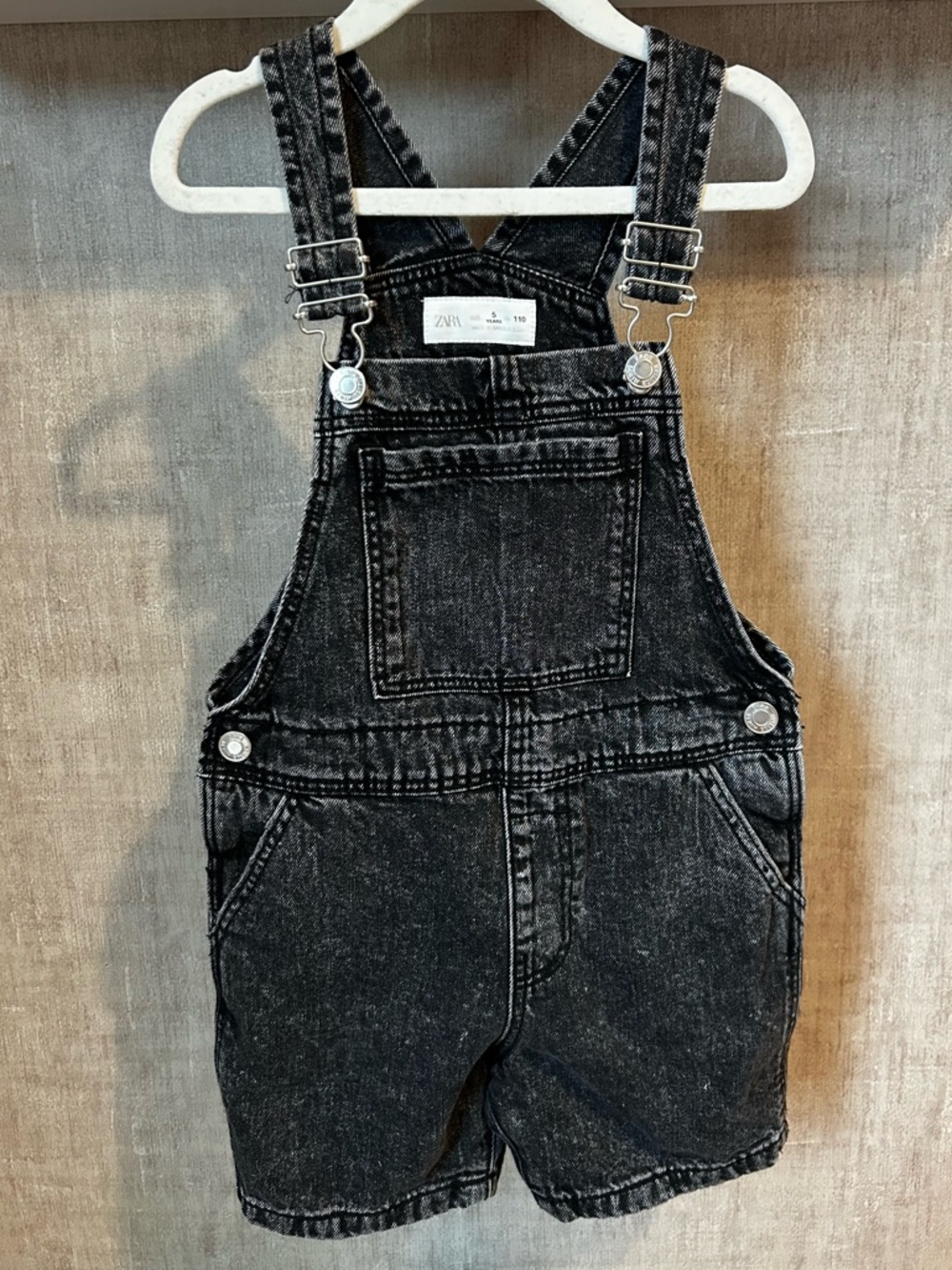 Zara Black Denim Overalls for Kids